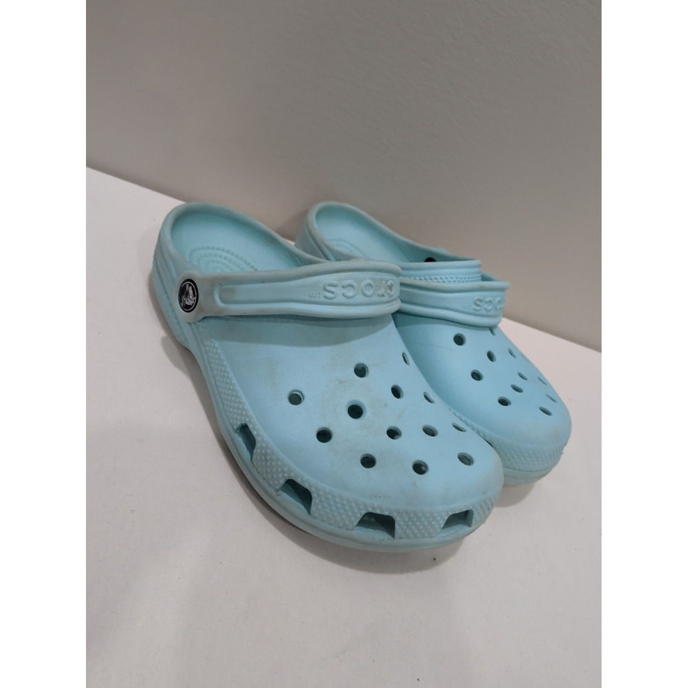 Crocs Classic Clogs Kids J3 Clear Water Blue Slipper Shoes 10006-4JL